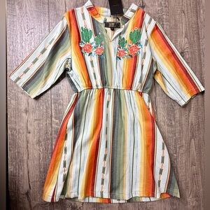 Lucky & Blessed Country Western Cowgirl Rodeo Girls Dress Size 6